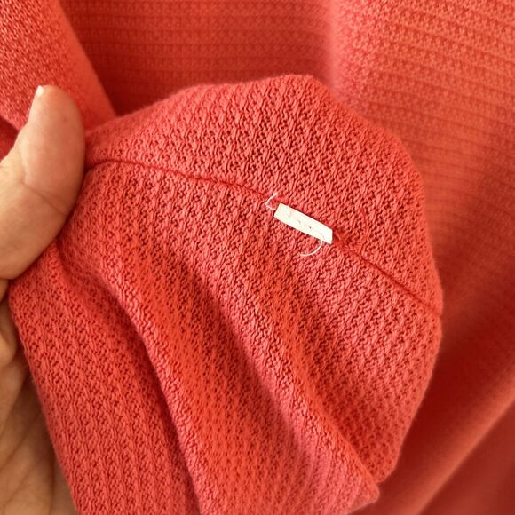 Tommy Bahama Reversible Sweater Small Petite V-Neck Pullover Coral Orange SP - Picture 5 of 13